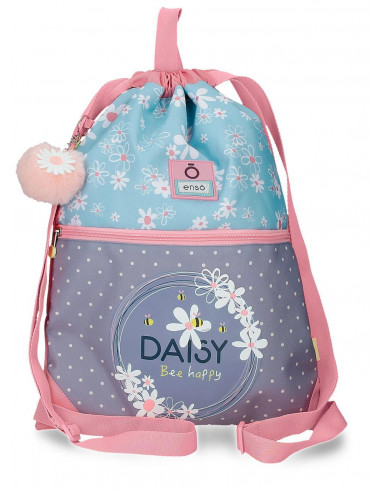 GYM SAC C/CREMALLERA ENSO DAISY AZUL